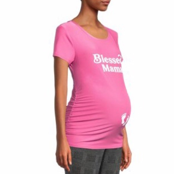 Time and Tru Maternity Graphic Tee
Blessed Mama Pink New Size M (8-10) - Picture 4 of 9